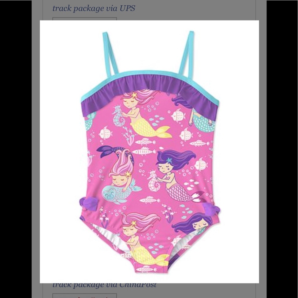 Hot Pink & Purple Mermaid 🧜‍♀️ OnePiece swimsuit